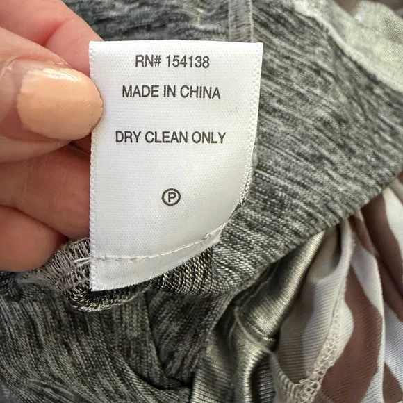 STAUD Brown and White Zebra Long Sleeve Dress - Picture 5 of 6